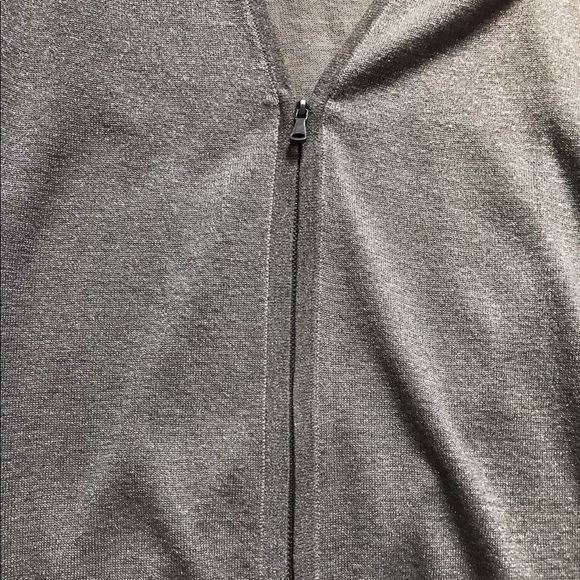 Loft Metallic Cardigan with Zipper - Picture 3 of 4